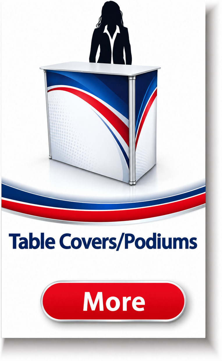 Shop Podiums and Table Covers